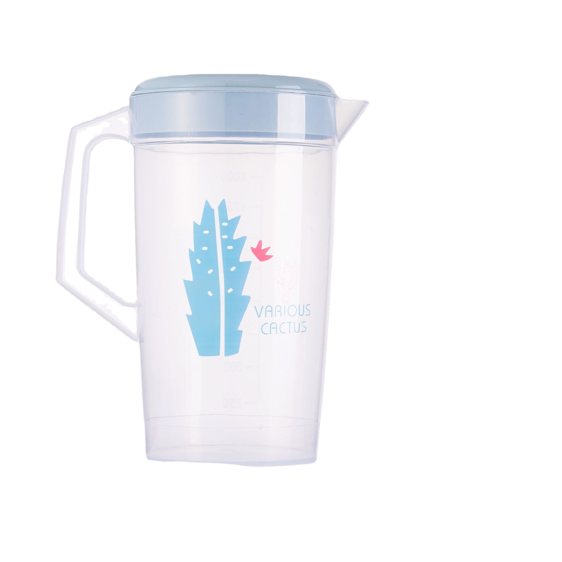 Summer Plastic Water Bottle Set One Pot Four Cups Cold Water Bottle Tea Set Creative Water Pitcher Promotional Gifts