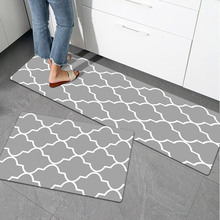 亚马逊皮革厨房地毯地垫可擦洗门垫进门脚垫PVC发泡一抹净地毯垫