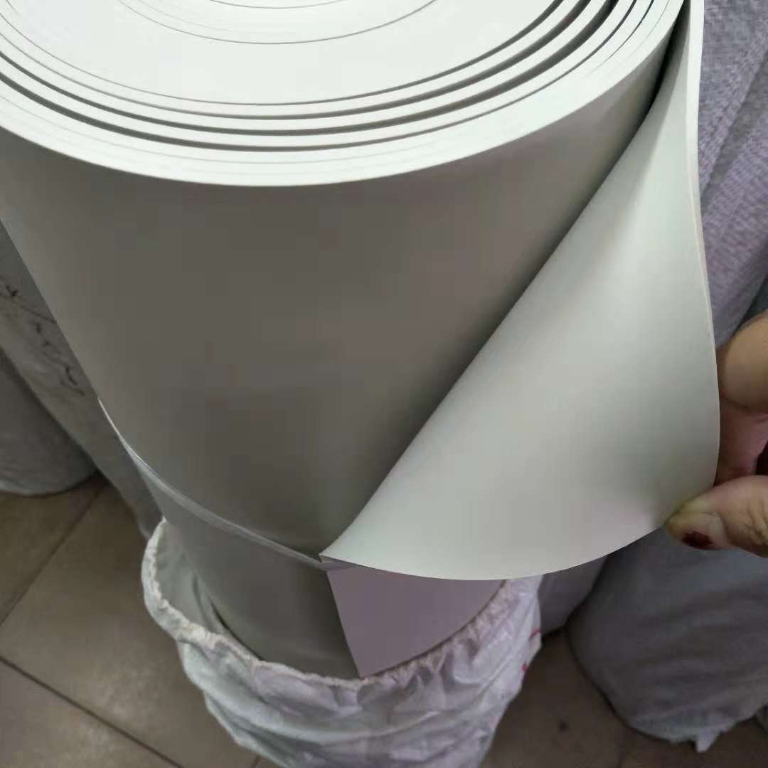 喷砂房抛丸机内衬白胶皮 砂洗抛光机白色橡胶垫 高弹真空白胶板