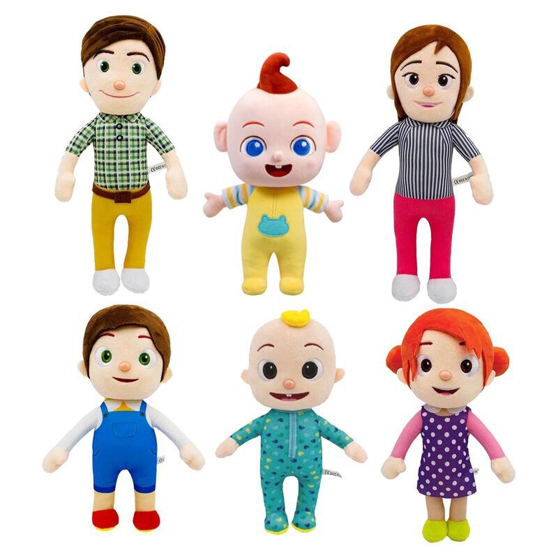 直销现货cocomelon jojo 西瓜 jj 超级宝贝jojo一家毛绒玩具