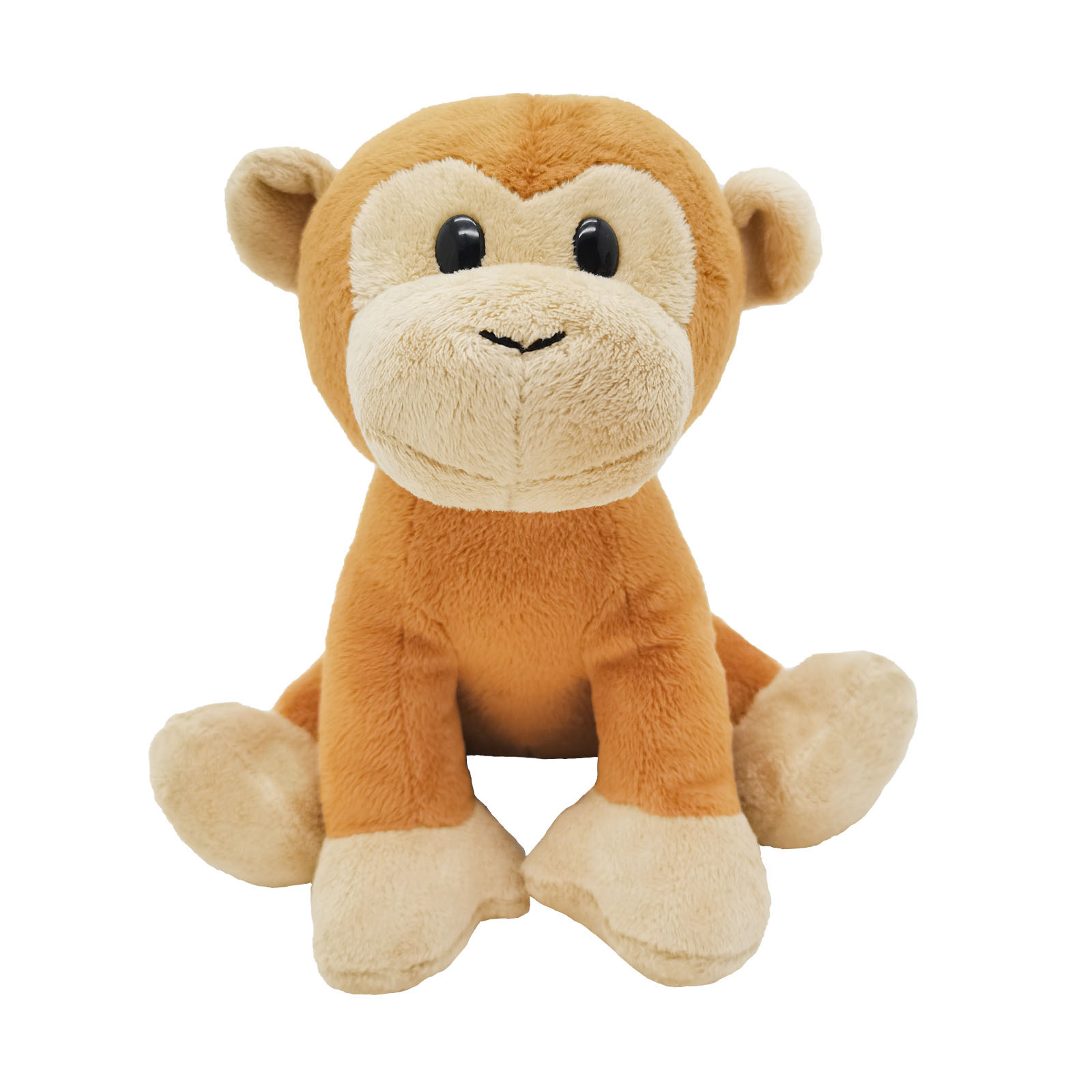 东莞茶山机芯毛绒玩具发声仿真动物猴子坐姿毛绒公仔儿童玩偶定制