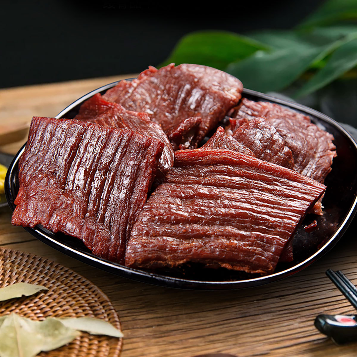 原切大片牛肉干内蒙古特产风干肉干正宗手撕熟食真空麻辣小零食