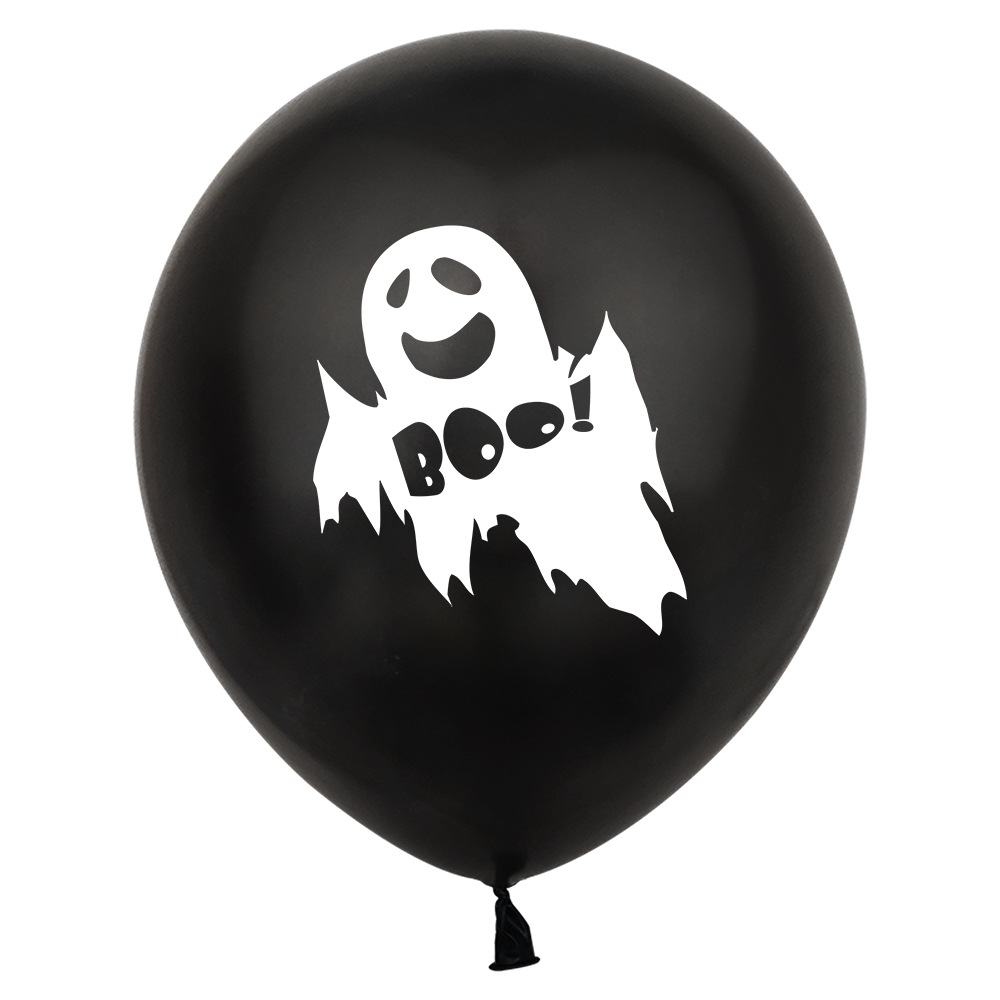 热销12寸万圣节气球南瓜派对用品装饰气氛场景布置鬼节南瓜气球