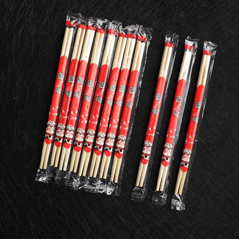 Disposable Chopsticks Individually Packaged Restaurant Fast Food Takeaway Disposable Chopsticks Small round Chopsticks Bamboo Chopsticks Wholesale