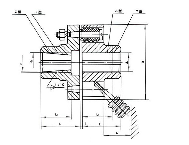 直供lt弹性套柱销联轴器 锥形套弹性柱销联轴器