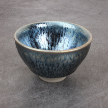 kbq1建窑建阳建盏主人杯百花茶具原矿釉铁胎纯手工杯子天目盏品茗