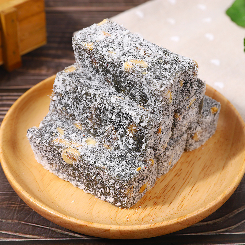 黑芝麻糖麻薯广东潮汕普宁特产潮州汕头小吃零食老式传统手工糕点