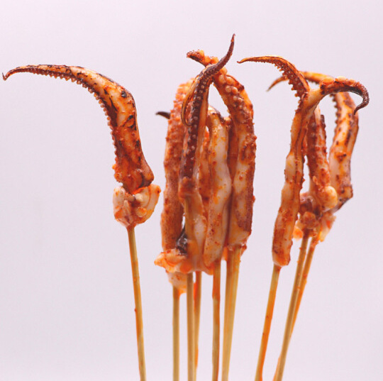 铁板鱿鱼须小串铁板烧鱿鱼串100串新鲜冷冻网红户外烧烤小串食材