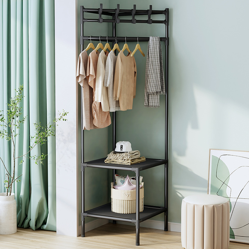 Household Simple Hanger Corner Coat Rack Indoor Bedroom Floor Storage Fantastic Multi-Functional Corner Clothes Rack
