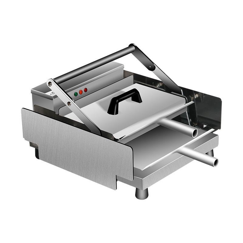 益的新款汉堡机小型面包胚加热机烤包烘包机全自动汉堡设备