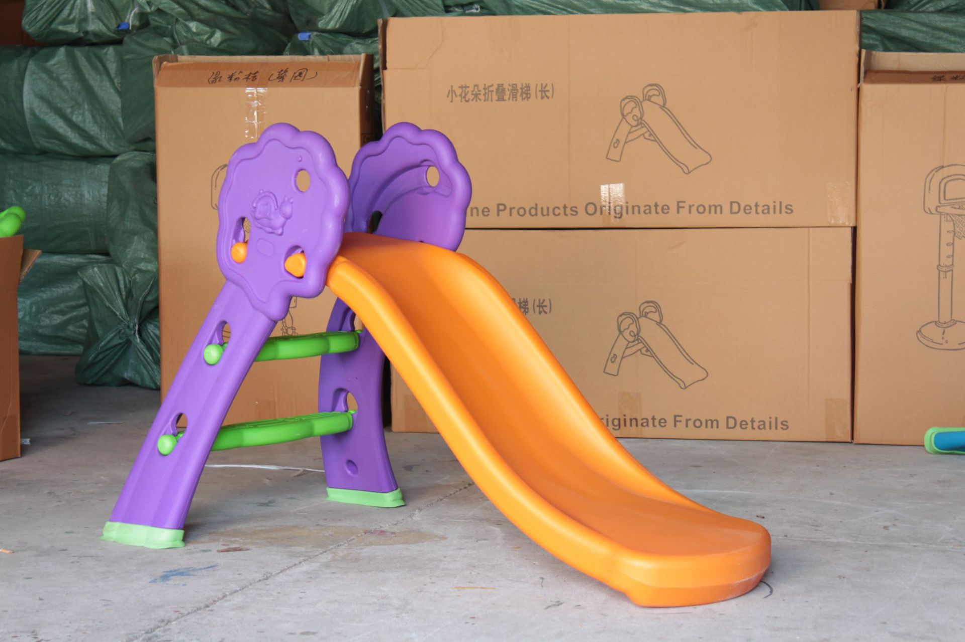 小花朵儿童滑滑梯室内家用幼儿园 1-8周岁宝宝小型塑料游乐场玩具