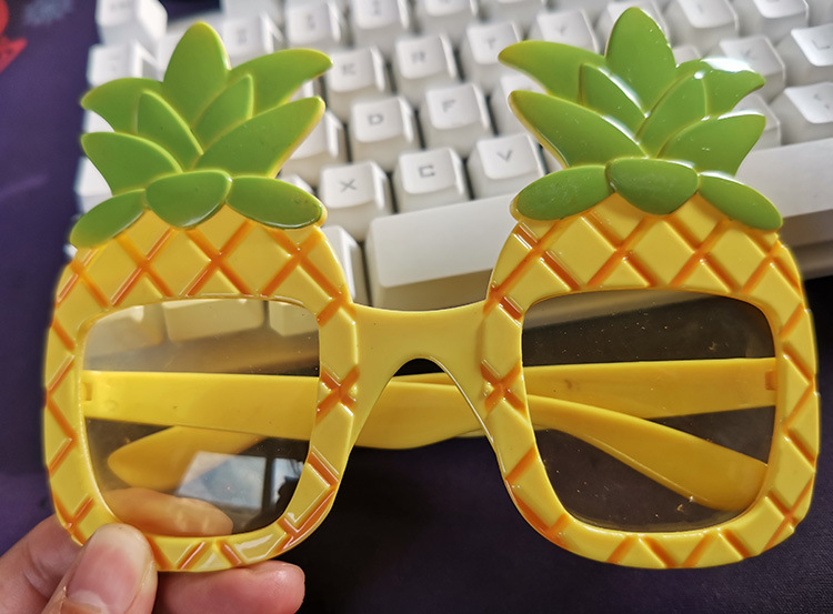 菠萝造型节日派对眼镜夏威夷沙滩聚会水果party舞会眼镜
