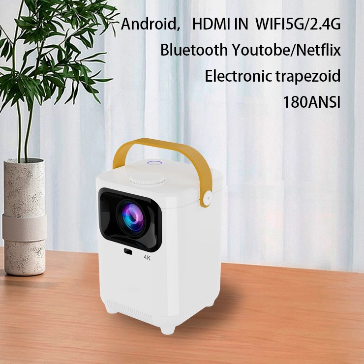 2024 New 4K Ultra Hd 5G Projector Home Theater Laser TV 1080P Portable Miniature Daytime