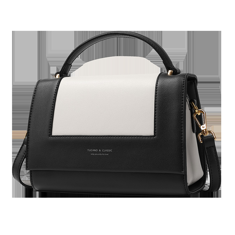 大牌包包女士2021新款时尚女包单肩韩版斜挎包手提包撞色小方包