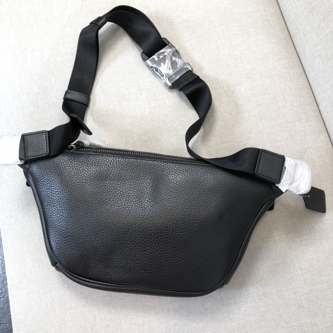 外贸原单跨境男士真皮腰包头层牛皮斜挎包多功能腰挎包收银包胸包