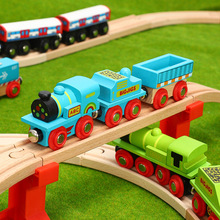 木质小车惯性手推火车木制儿童玩具滑车米兔BRIO木质轨道