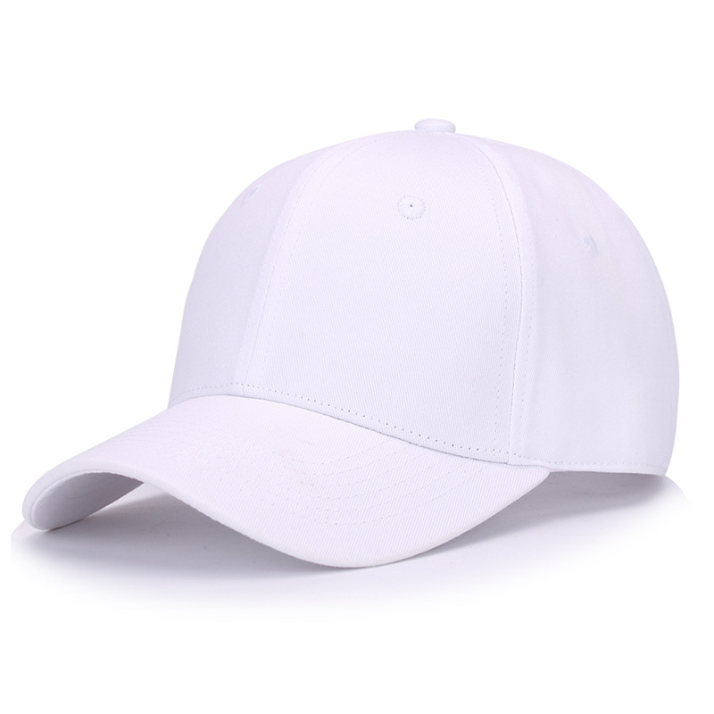 Cotton Baseball Hat Wholesale Printed Logo Korean Style Hard Soft Top All-Matching Embroidered Sunshade Advertising Cap Peaked Cap in Stock
