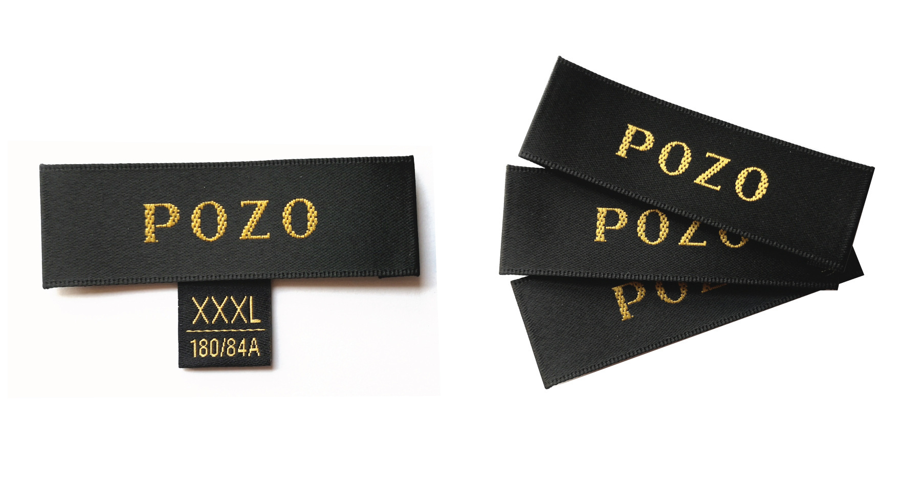 免费设计生产定制服装织唛布标木梭机织唛女装主标织边领标尺码标