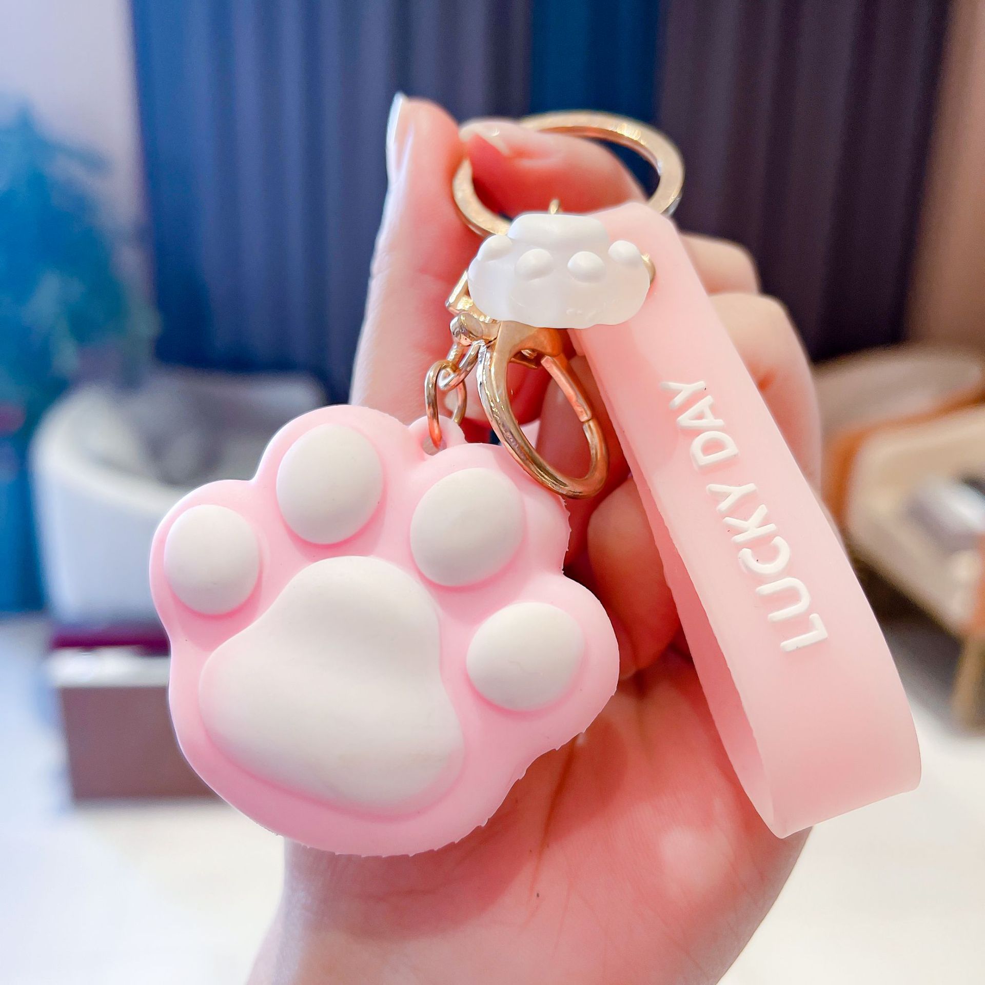 New Creative Cute Kitten's Paw Keychain