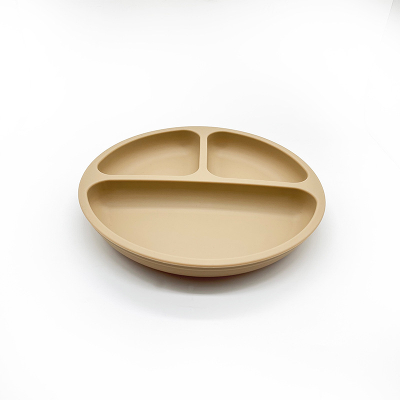 Children's Edible Silicon Plate Can Help Babies Eat Complementary Food Anti-Drop with Suction Cup Baby Food Bowl 0825