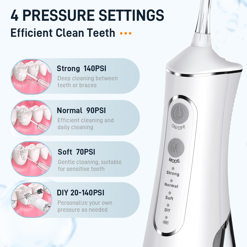 New Household Brushing Teeth Electric Water Pick DIY High Frequency Pulse Nasal Cleaning Teeth Portable Waterpik