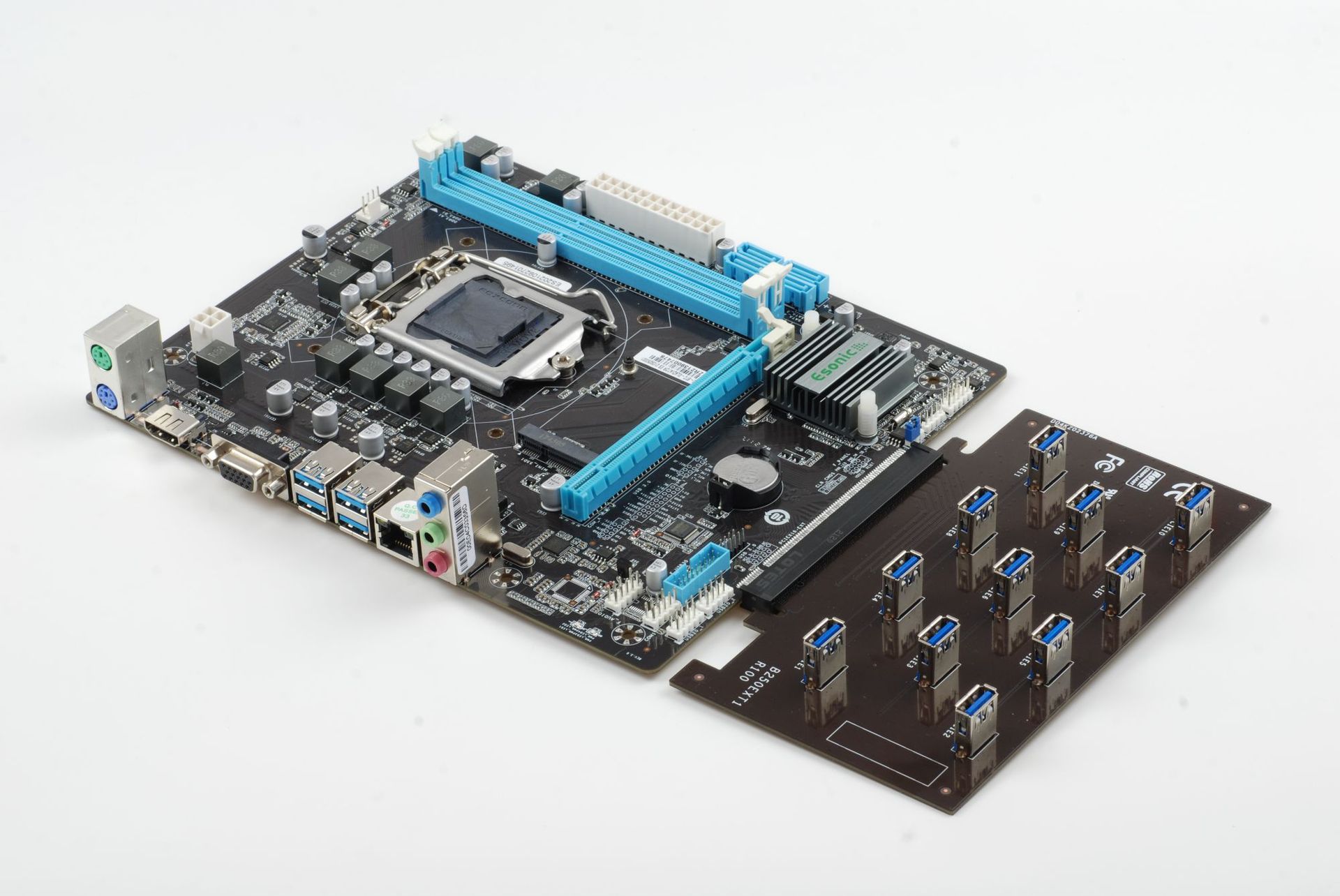 b250-btc gladiators电脑主板esonic主板支持12gpu