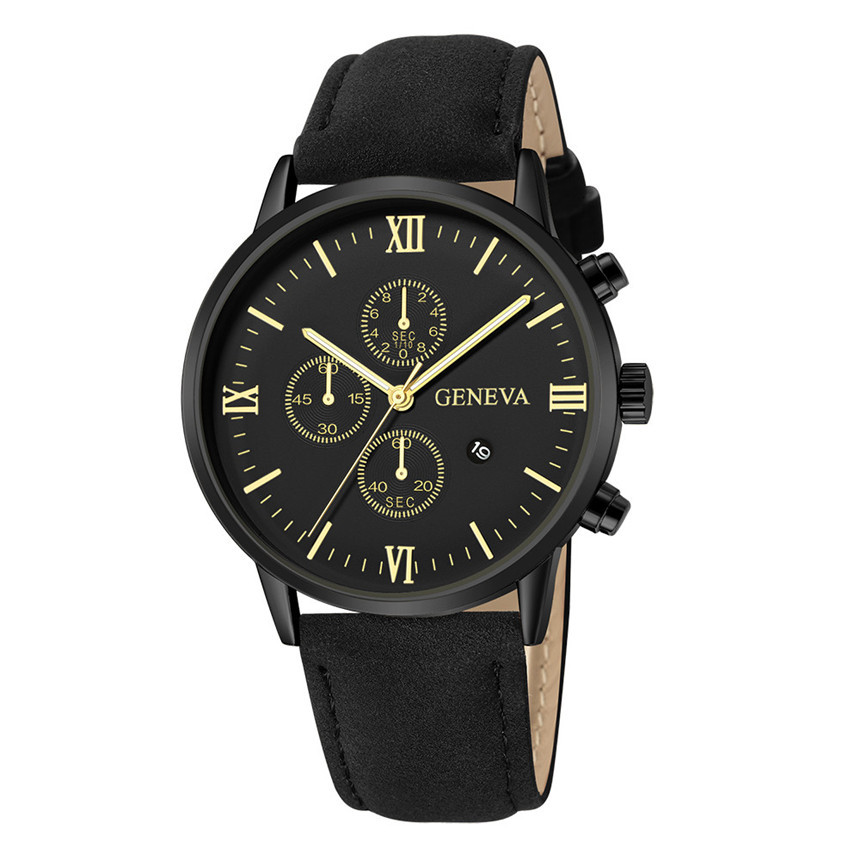 Geneva Quartz Watch Wish Popular Men's Table Fashion Exquisite Business Watch High-End Men Watch Wholesale