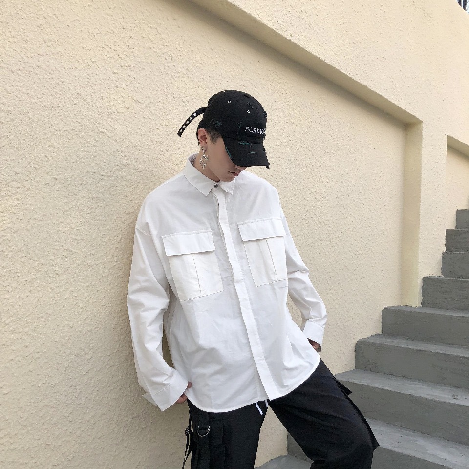 fear of god第六季主线fog长袖高街衬衫oversize宽松潮流燕尾后摆