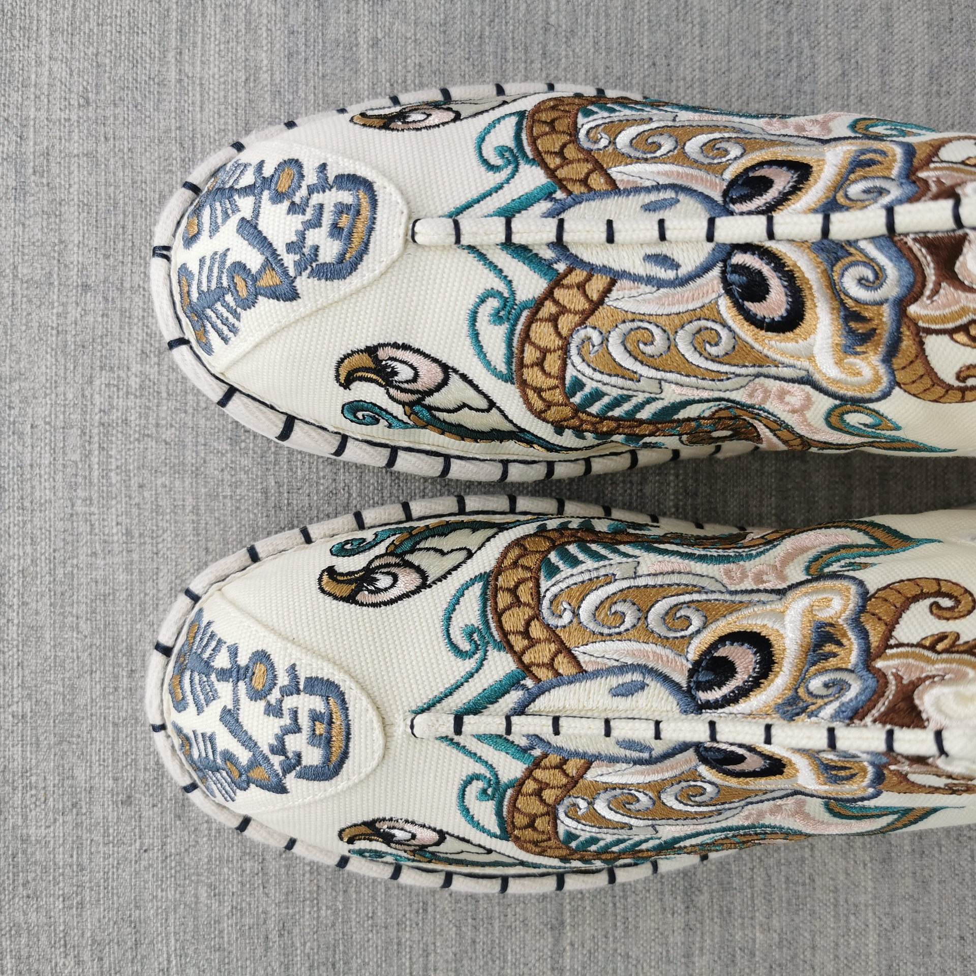 民族风中国风男布鞋国潮刺绣懒人鞋一脚蹬高帮鞋汉服官靴居士单鞋