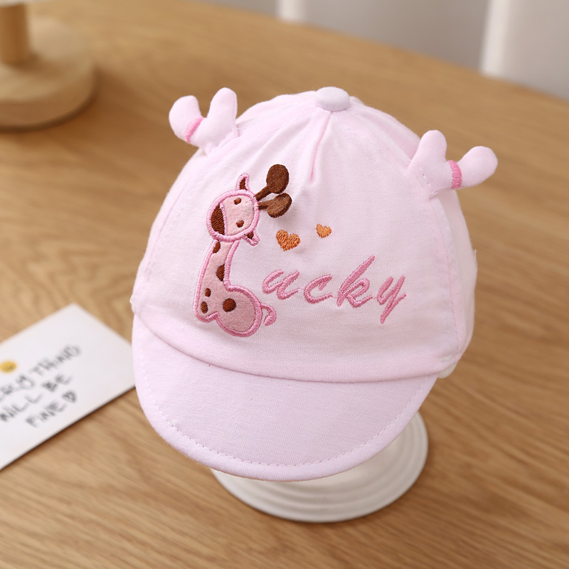 Children's Hat Babies' Peaked Cap Small-Month 0-3-6 Months Cartoon Baby Sunhat Newborn Hat