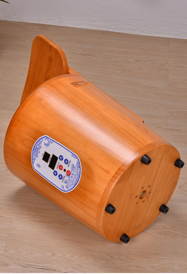 木风实木无烟艾灸桶美容院艾灸馆用艾灸器具艾灸凳熏蒸仪坐灸仪