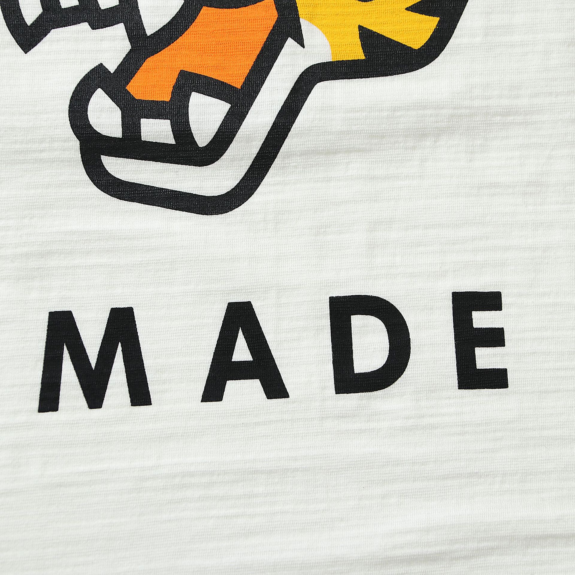 高版代发日系human made短袖t恤凶猛老虎头水洗复古情侣打底衫