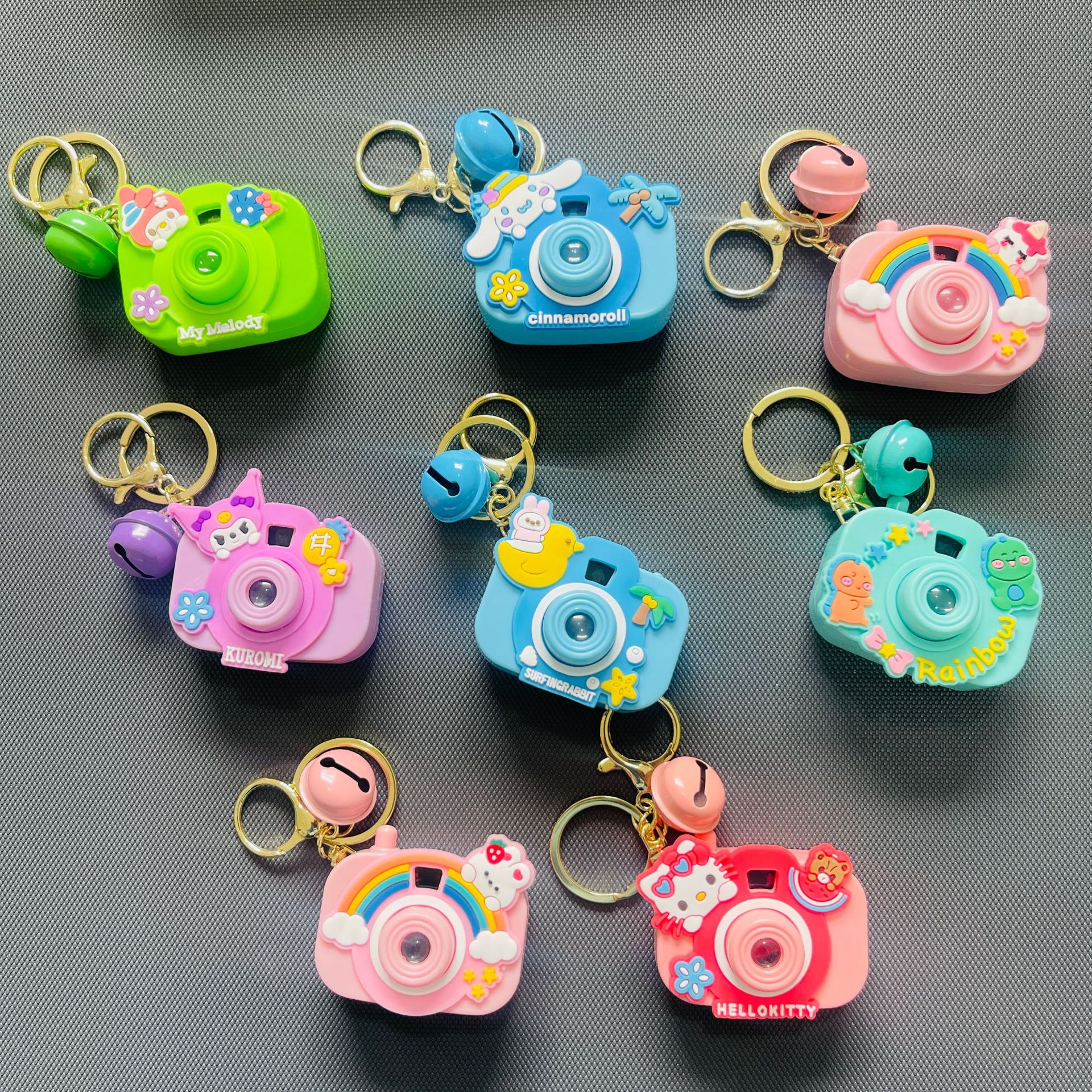 投影相机钥匙扣卡通挂件电子发光投影玩具小礼品跨境热销批发