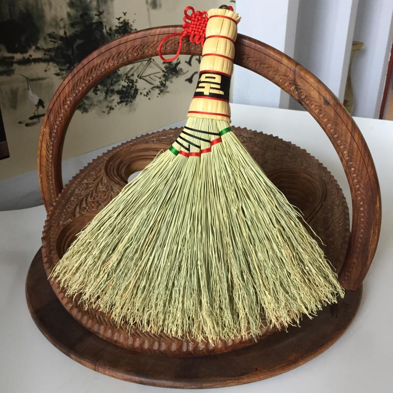批发传统手工编织扫炕笤帚高粱苗床扫刷子套装结婚苕帚簸箕家用小