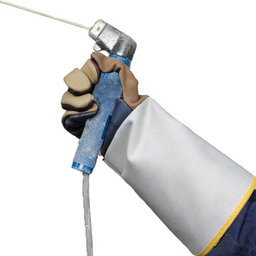 头层牛皮电焊工焊接防护手套耐高温磨防刺割烫长款柔软防开线劳保