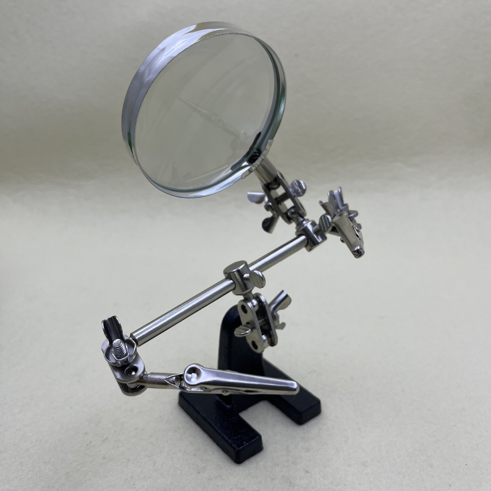 Desktop High Power Magnifying Glass 501 Auxiliary Clip Magnifying Glass Multi-Function Welding Repair Tool Holder Magnifying Glass