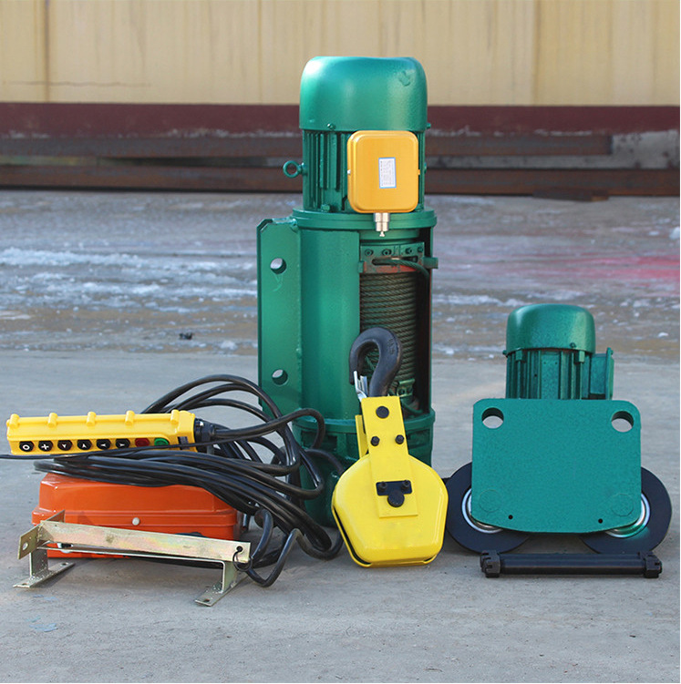 定制一吨运行式钢丝绳电动葫芦 cd型跑车2吨3吨5t10t电动葫芦