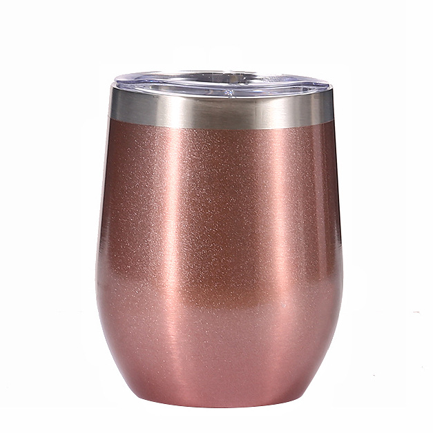 Exclusive for Cross-Border 12Oz Egg Shell Cup inside and outside 304 Stainless Steel Double Vacuum Egg Cup Creative Thermal Mug