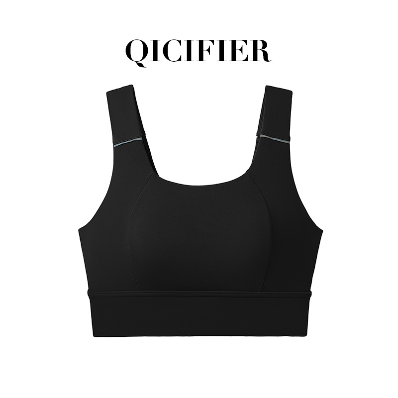 Qcfe New One-Piece Exercise Mesh Vest Women's High-Strength Shockproof Running Sports Fitness Yoga Wear Underwear