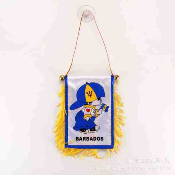 Factory Direct Supply Sweden World Mini Small Banner 8 * 12cm Double-Sided Tassel Sucker Exchange Flag Wholesale