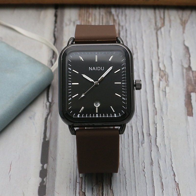 抖音同款ins高颜值女士手表女款大表盘方形情侣潮流时尚网红腕表