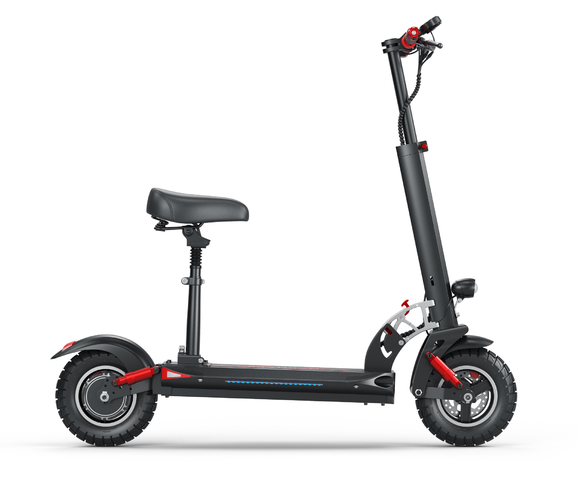 2轮10寸双驱越野电动滑板车可折叠代步车脚踏车电动车可外贸出口