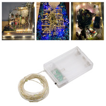 铜线灯带彩灯LED铜线灯波波球电池盒铜丝灯串圣诞节日装饰USB灯串