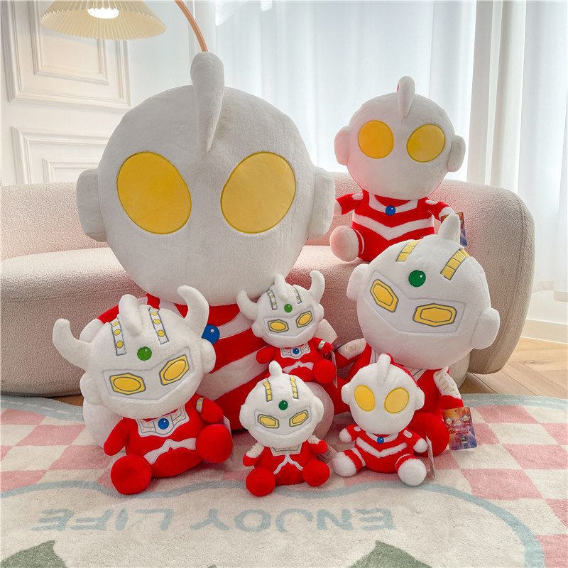 正版奥特曼公仔超人毛绒玩具赛文泰罗玩偶儿童卡通男孩生日礼物