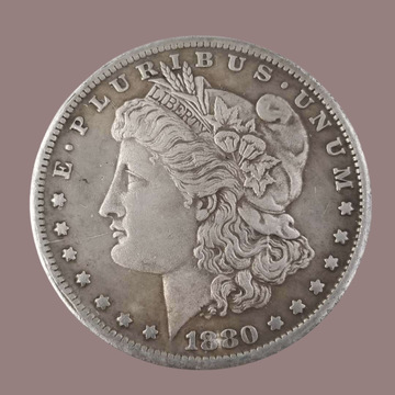 美国摩根币原光cc版银币银元13种仿古工艺品黄铜镀银材质批发