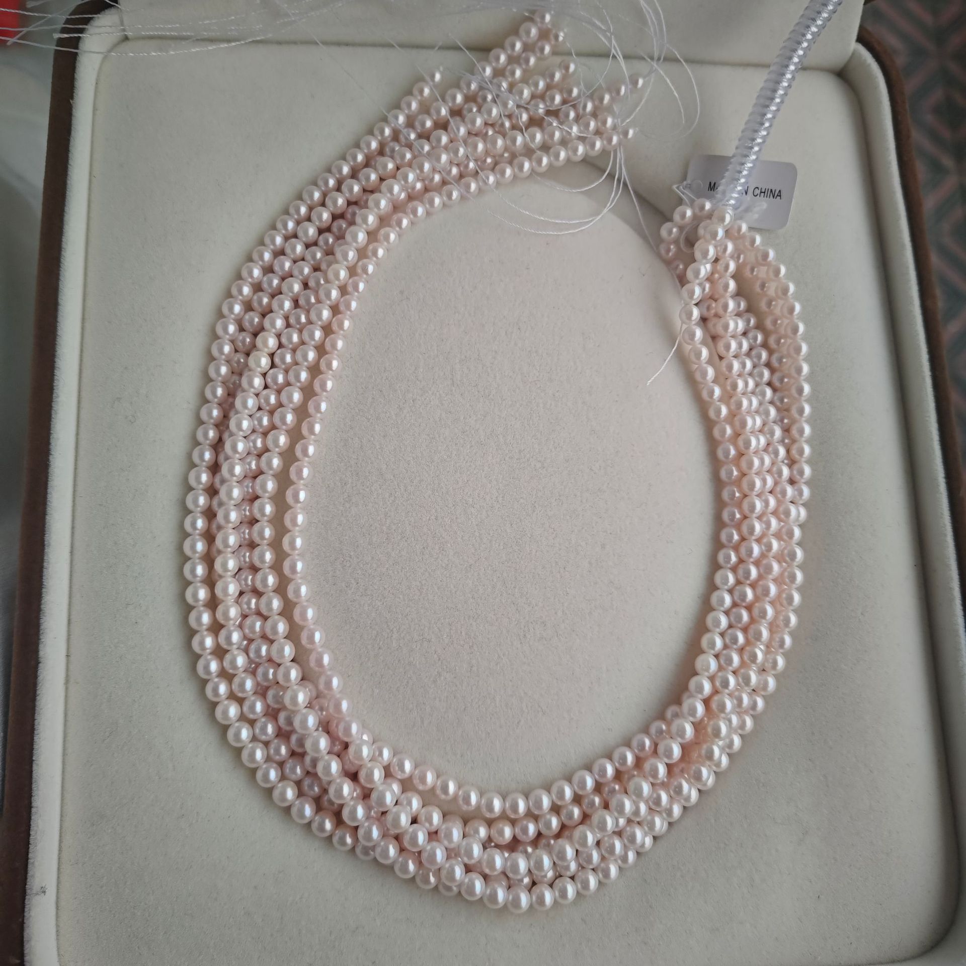 海水珍珠5-6mm正圆微暇akoya珍珠粉白亮光裸珠散珠串珠项链-阿里巴巴