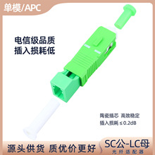 光纤转换头SC/APC公-LC/APC母转接头适配器耦合器SC-LC光纤转接器