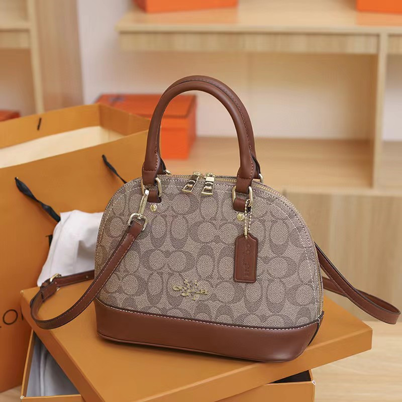 Foreign Single New European and American Vintage Fashion Print Shell Bag Handbag Beautiful All Match Women's Shoulder Bag Wholesale