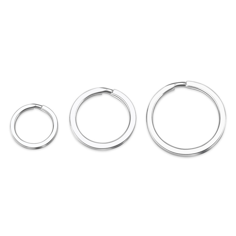 Pure Titanium Key Ring Circle Key Ring Titanium Alloy Keychain round Size Fine Key Chain Simple Mini Buckle