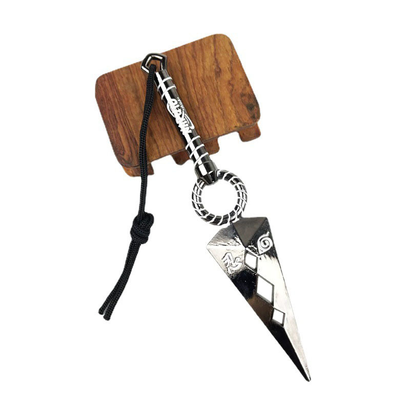 火影忍者周边合金漩涡鸣人龙刃苦无四代目阿斯玛双头苦无兵器外贸